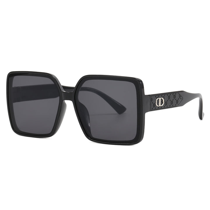Ladies fashionable square sunglasses with transparent design Stornfield