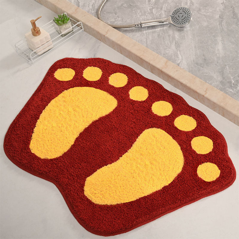 Fun Footprint Shaped Bath Mat Stornfield