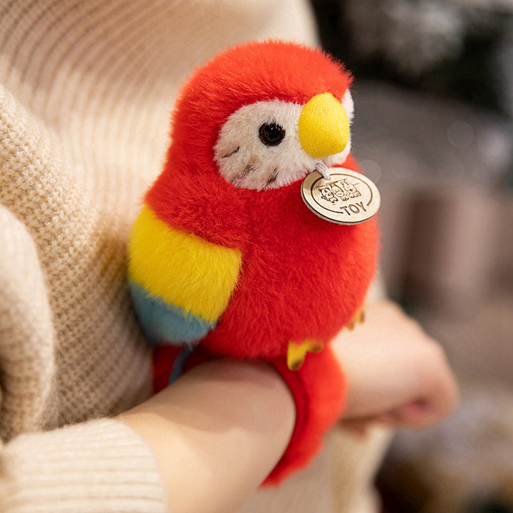 Plush Shoulder-Sitting Toucan Clip-On Companion with Metal Clip and Soft Huggable Body Stornfield