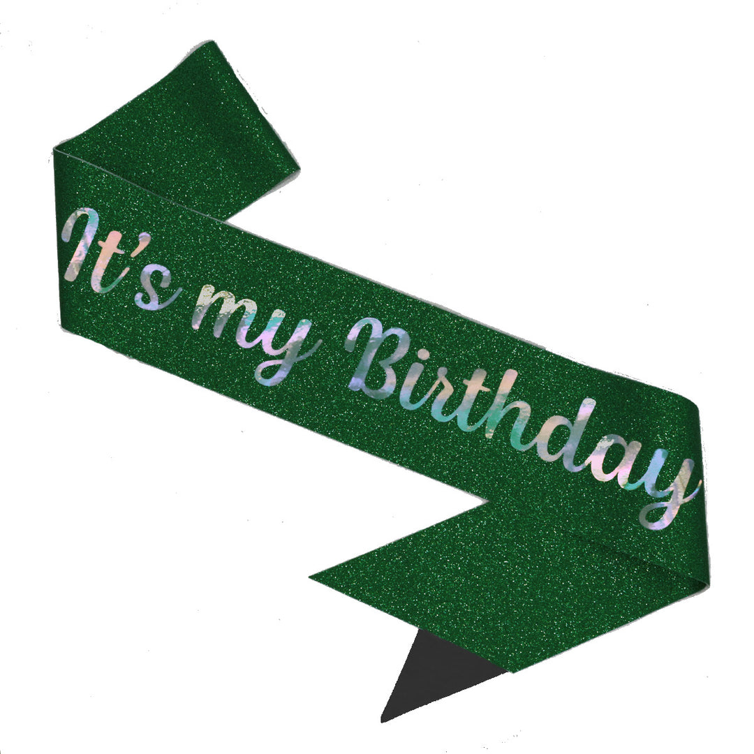 Ladies Festive Birthday Band with Glitter Design Stornfield