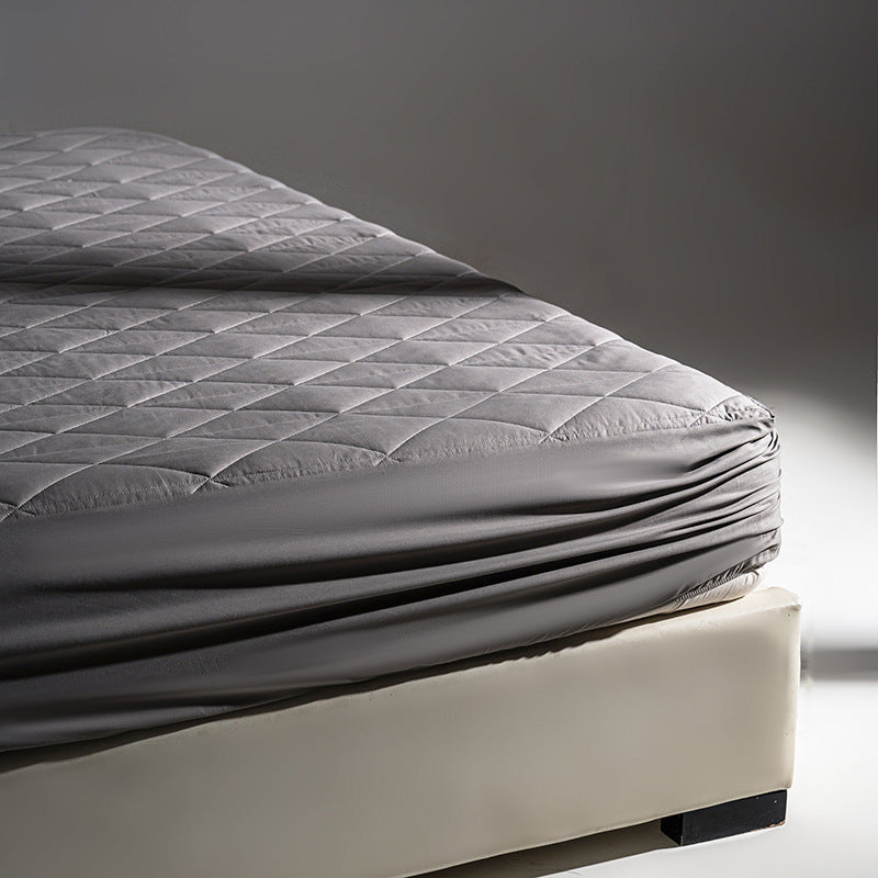 Quilted Fitted Mattress Protector Pad with Deep Elastic Skirt