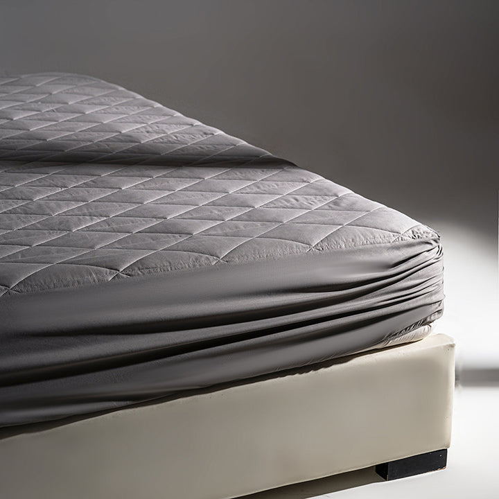 Quilted Fitted Mattress Protector Pad with Deep Elastic Skirt