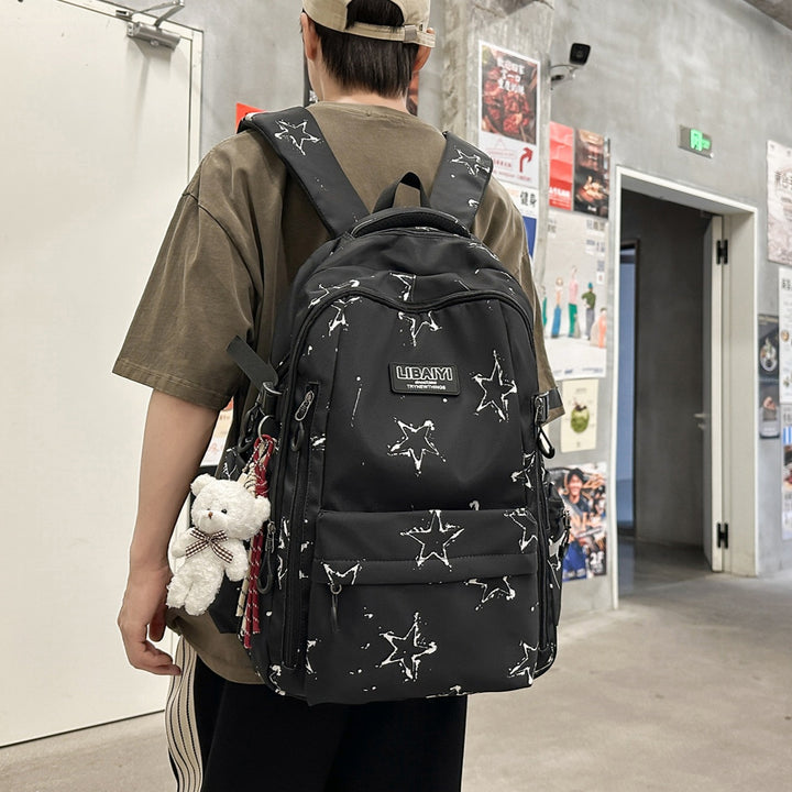 Multi-Functional Star-Patterned Backpack Stornfield