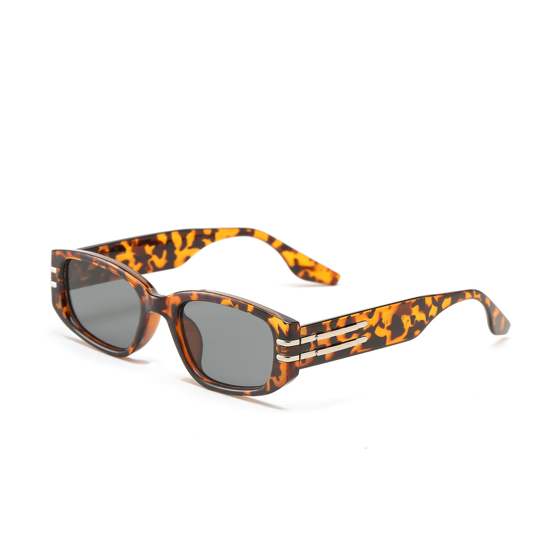 Women's fashionable rectangular sunglasses with elegant metal accents Stornfield