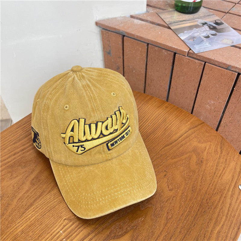 Men's Vintage-Inspired Distressed Cotton Baseball Cap Stornfield