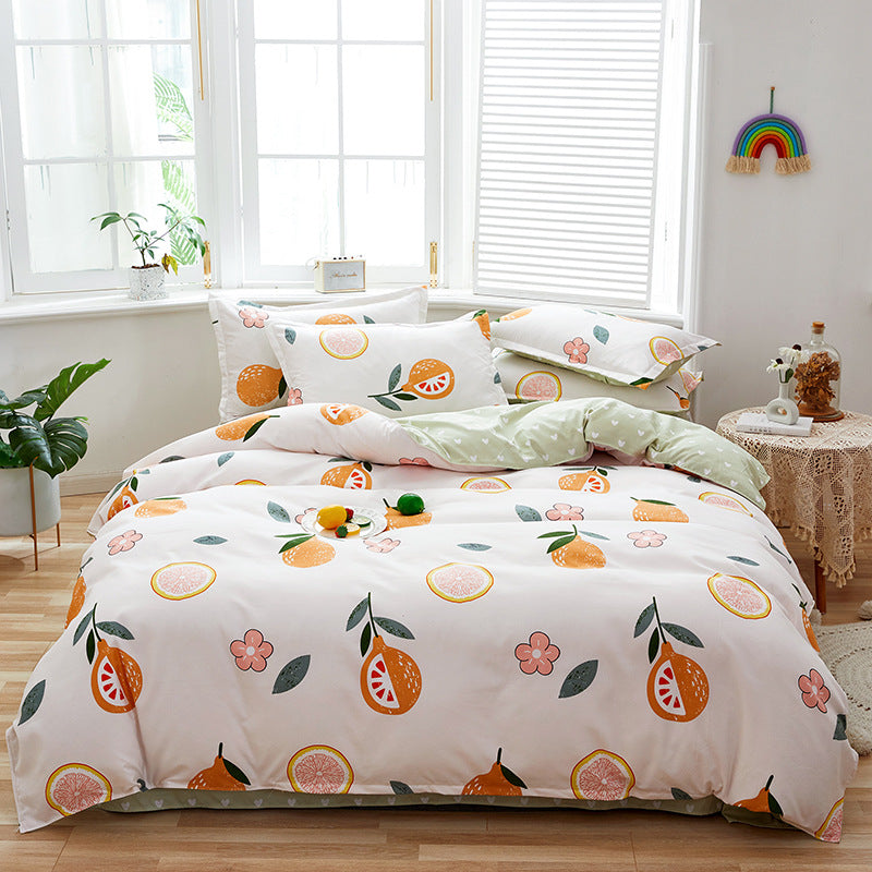 Floral Printed Duvet Cover Set
