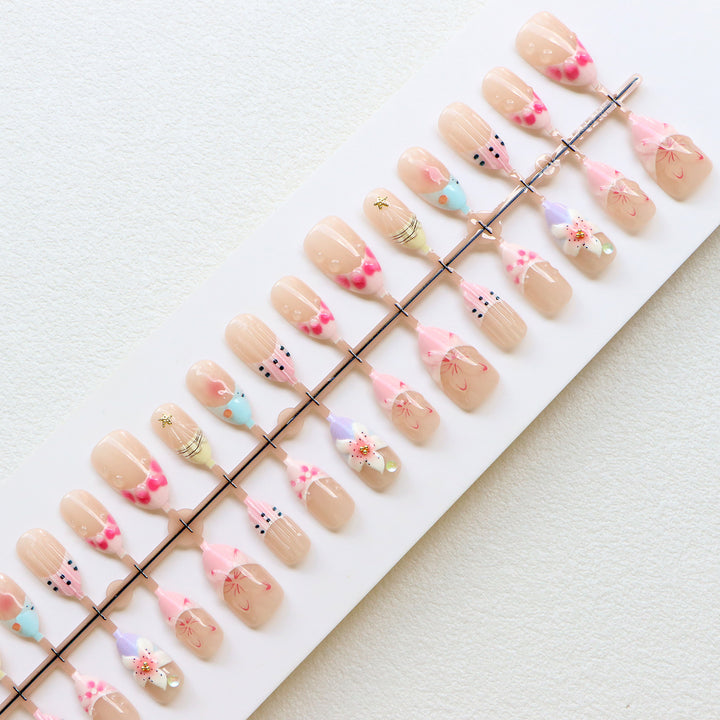 Playful Artisanal Press-On Nails Stornfield