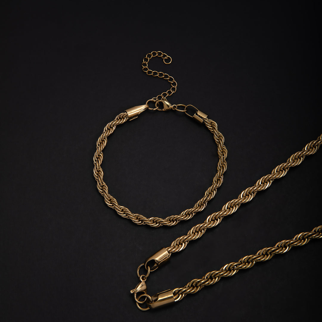 Stylish Braided Chain Jewelry Set Stornfield