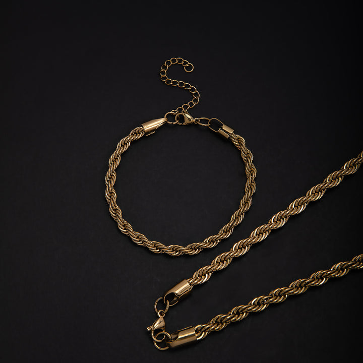 Stylish Braided Chain Jewelry Set Stornfield