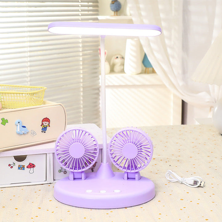 Women's multifunctional desk lamp with two integrated fans Stornfield