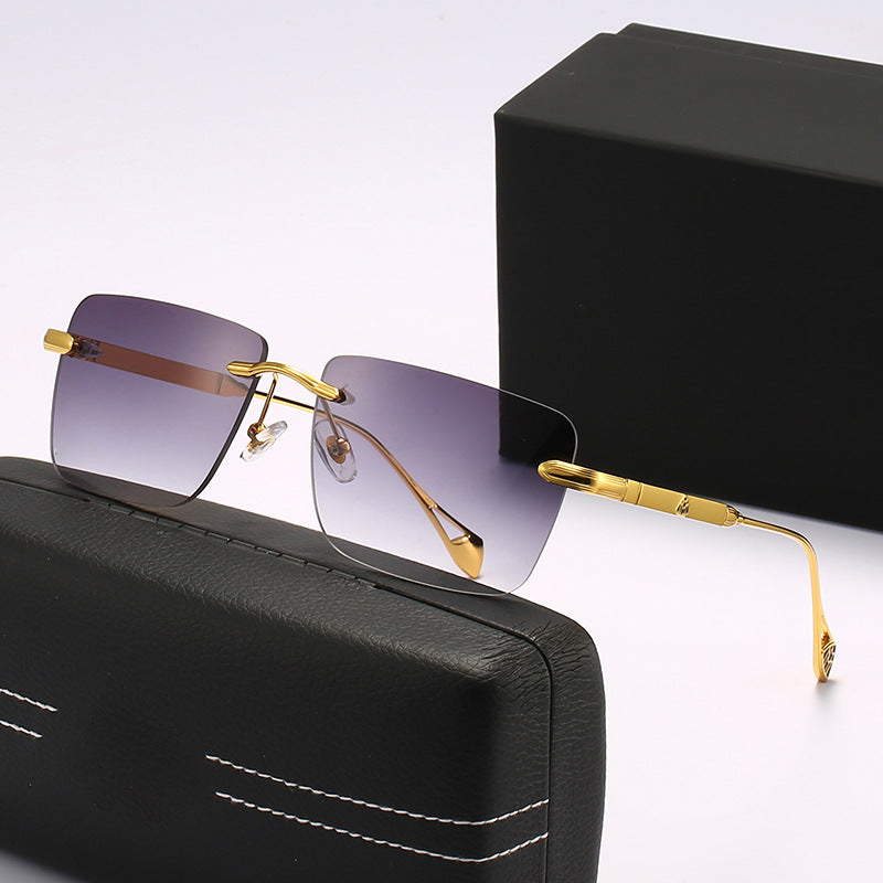 Women's fashionable square sunglasses with luxurious metal accents Stornfield