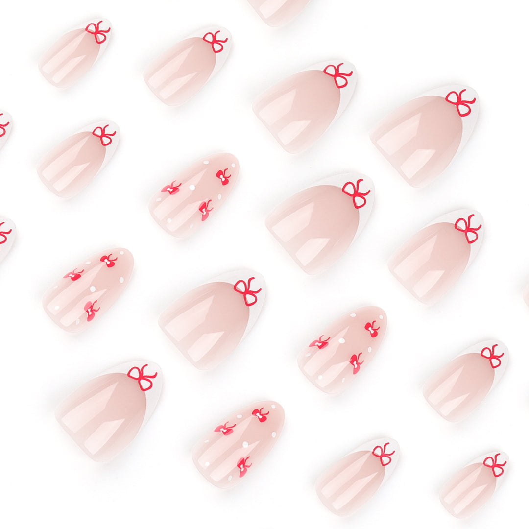 Artful nail extensions with an elegant leaf pattern Stornfield