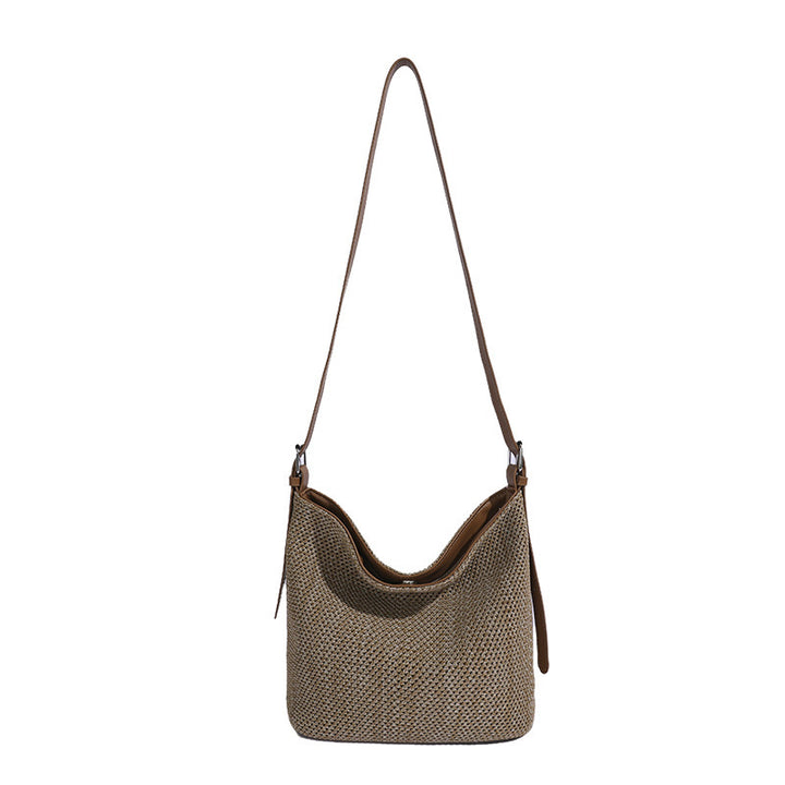 Woven Slouchy Shoulder Bag