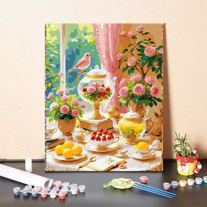DIY Floral Still Life Paint by Numbers Kit Stornfield