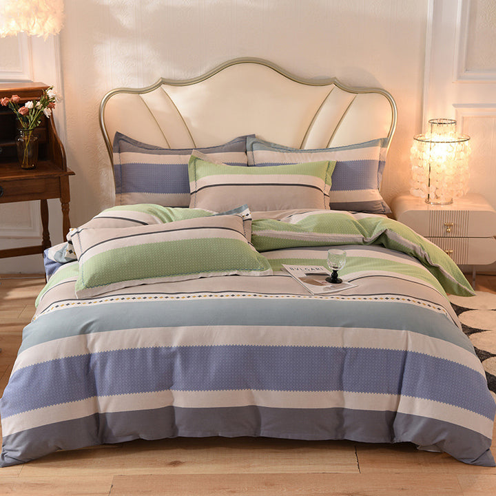 Luxury Striped Bedding Set