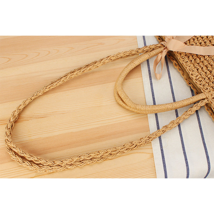 Elegant Straw Shopping Bag Stornfield