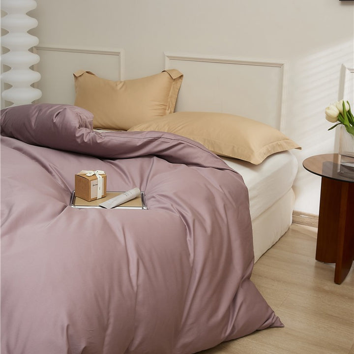 Cotton Renforcé Duvet Cover with Soft Touch Finish and Hidden Zipper