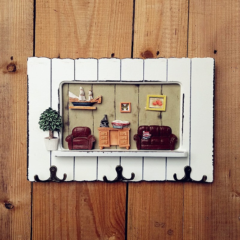 Decorative Nature-inspired Wall Hook Rack