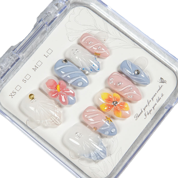 Decorative Press-On Nail Art Set