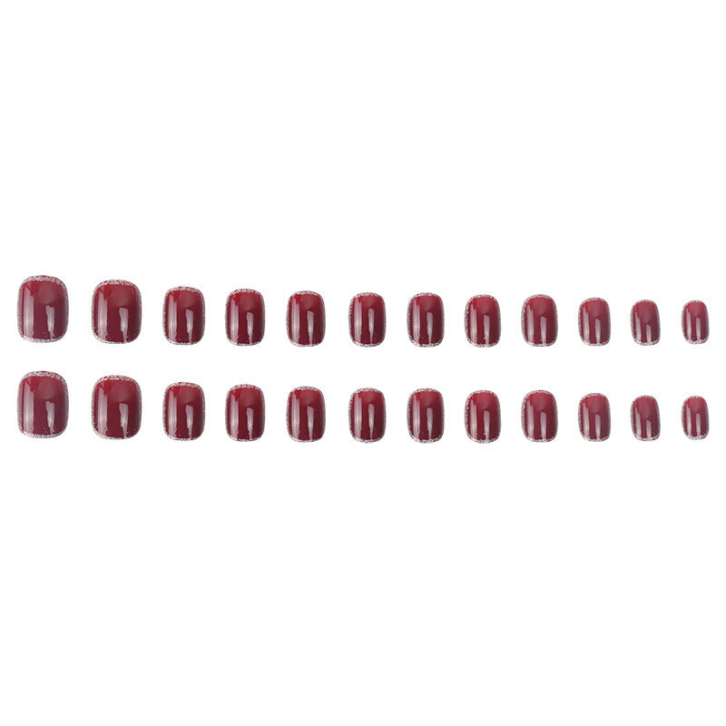 Elegant Glossy Press-On Nail Art Stornfield