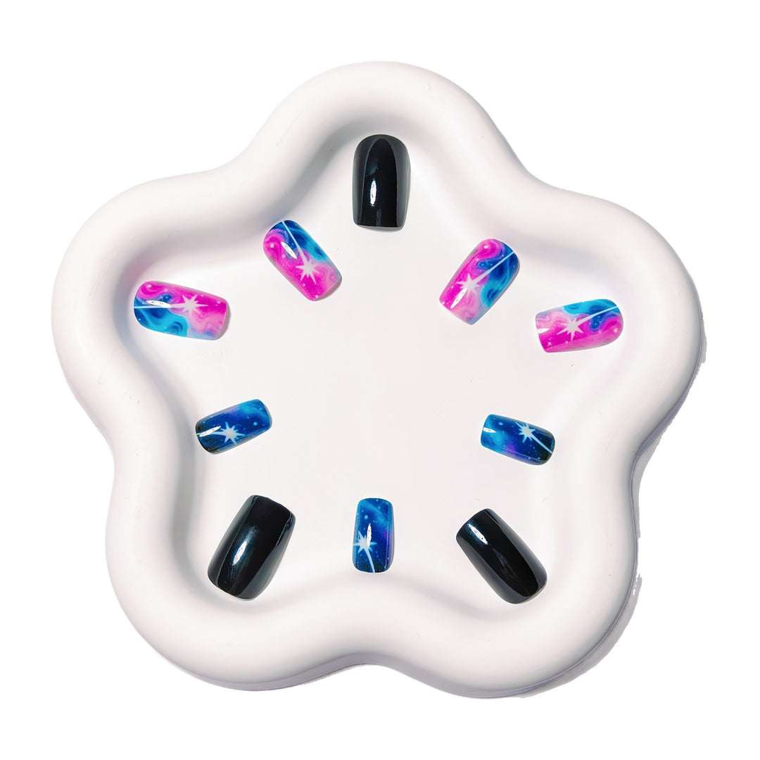 Galactic Art Nails In Modern Color Shading Design Stornfield