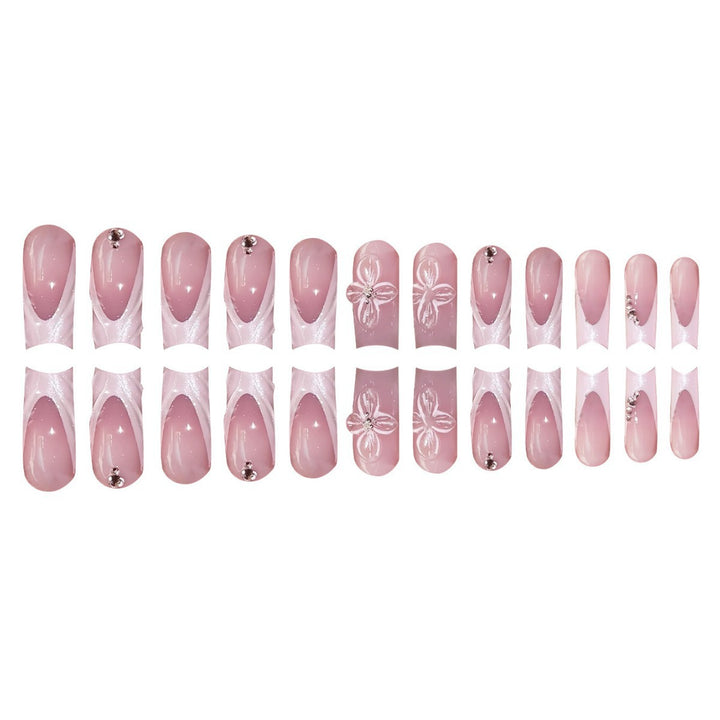 Elegant Floral Press-On Nail Art Stornfield