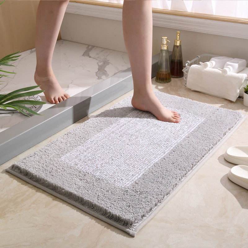 Textured Plush Bathroom Rug