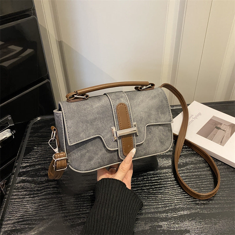 Denim Crossbody Handbag