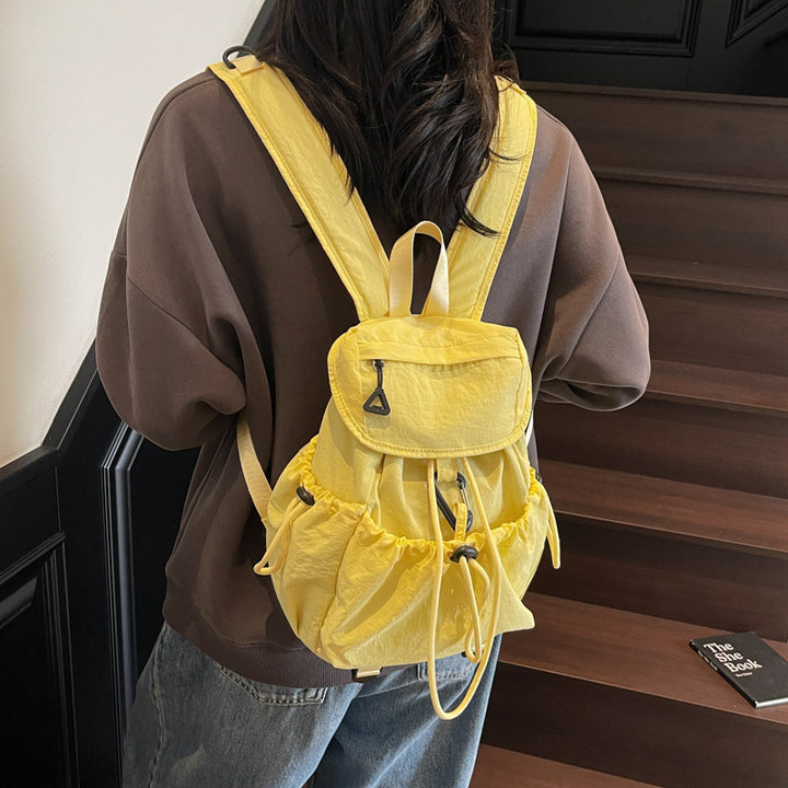 Leisure backpack with elastic drawstring and practical side pockets Stornfield