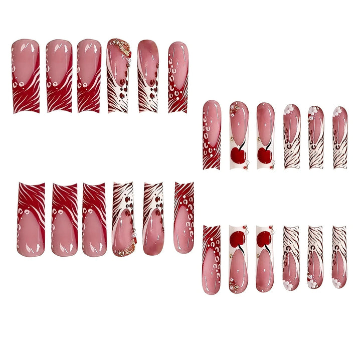 Decorative Press-On Nail Set Stornfield