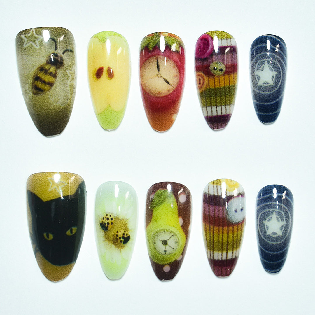 Artistic Themed Nail Art Extensions Stornfield