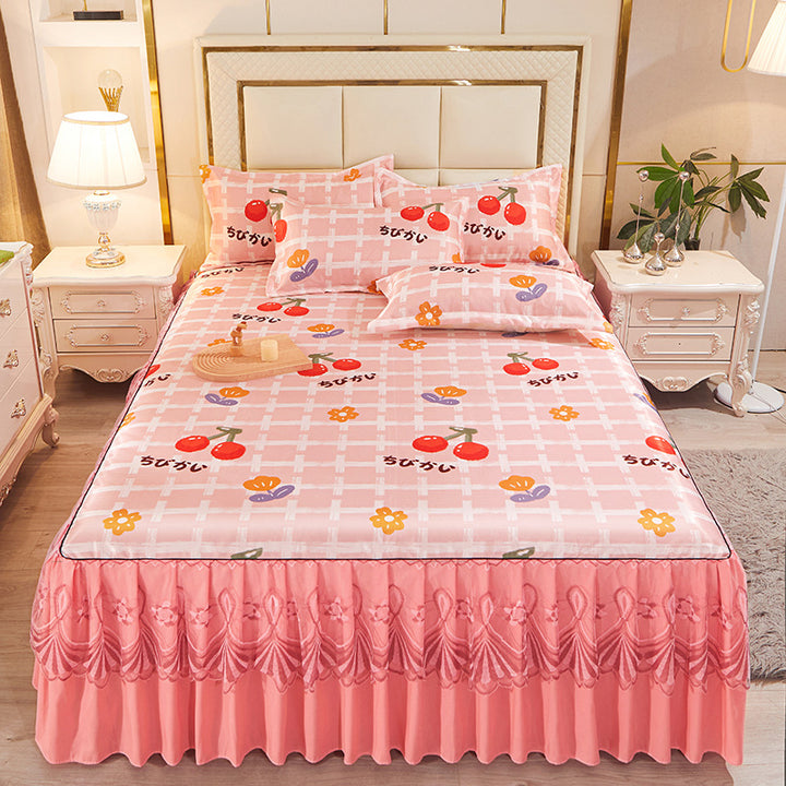 Ladies daybed cover with playful bear motif Stornfield