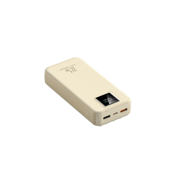 Portable power bank with intelligent fast charging function and digital charge level display Stornfield