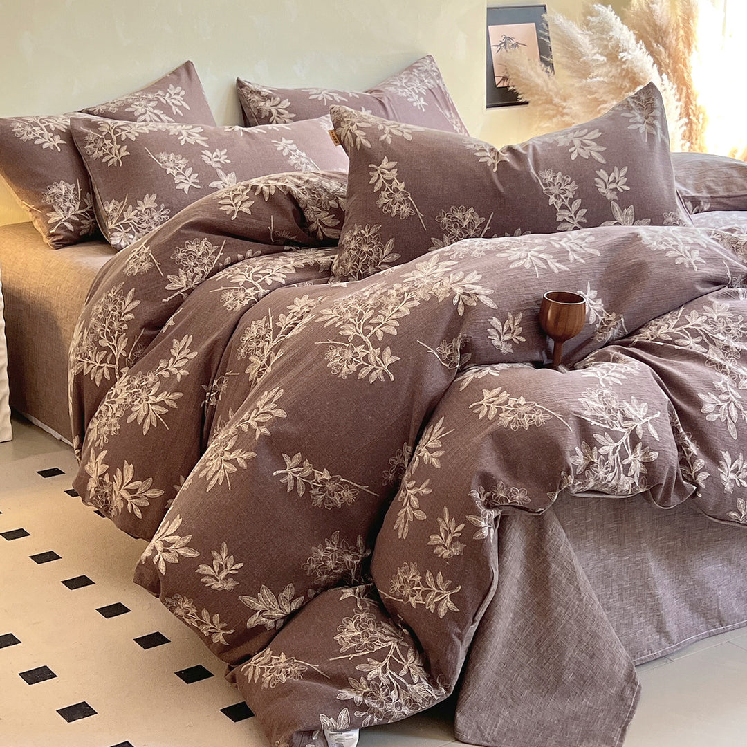 Floral Patterned Duvet Cover Set 1792801681