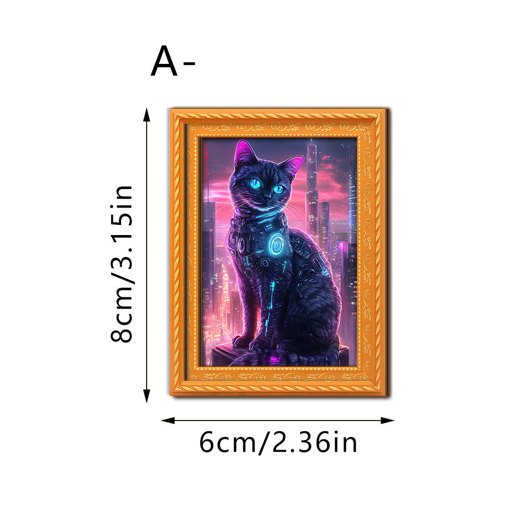 Decorative cat art with futuristic design Stornfield