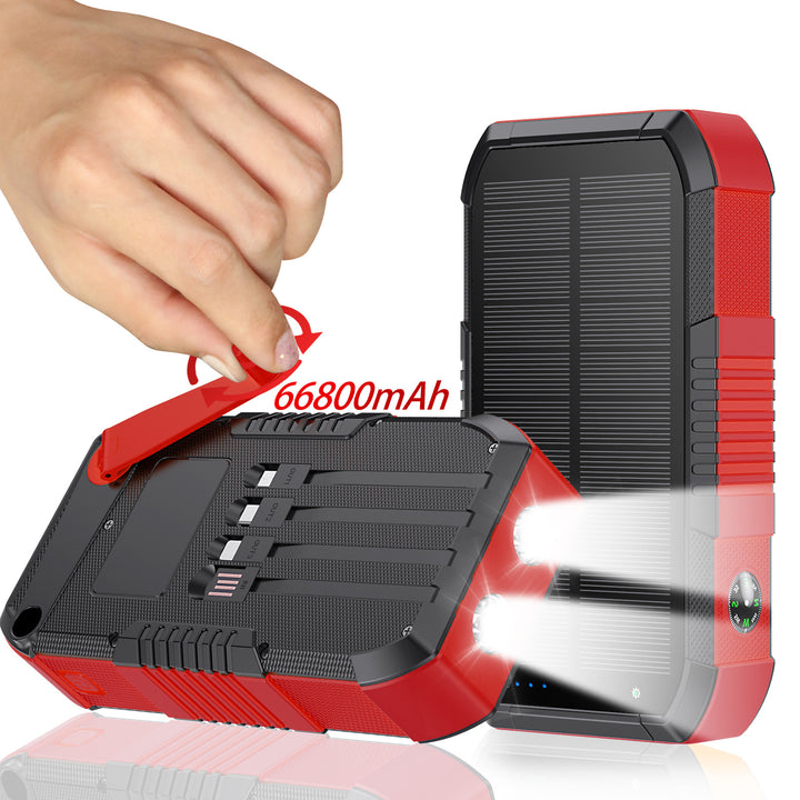 Solar Powerbank with 66800Mah and LED lamp Stornfield
