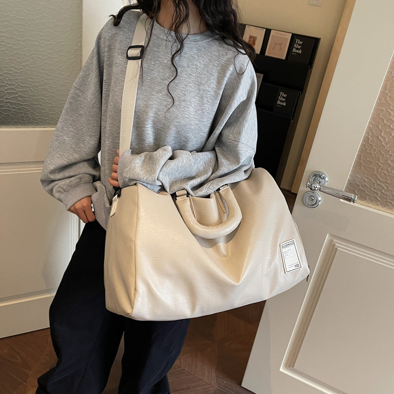 Stylish Leather Travel Duffel Bag Stornfield