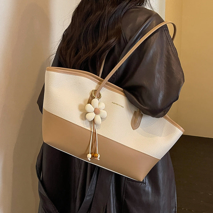 Structured Leather Tote Bag