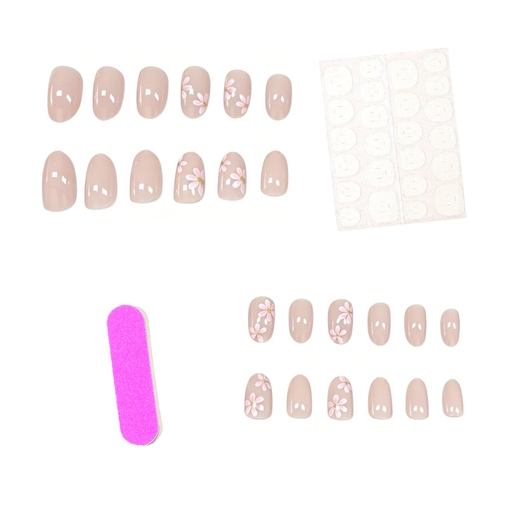 Floral-Inspired Press-On Nail Enhancements Stornfield
