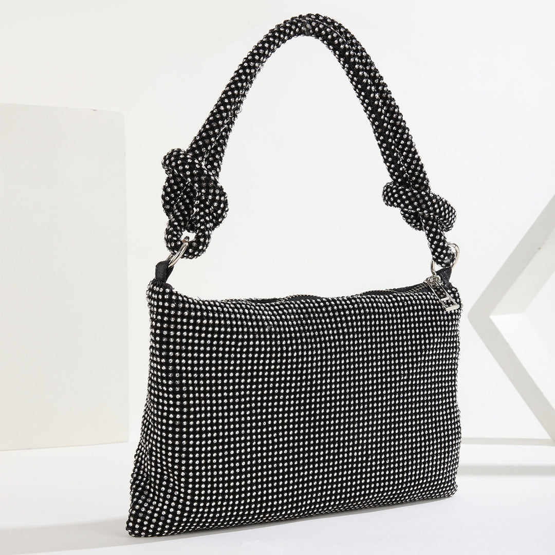 Rhinestone Embellished Shoulder Bag