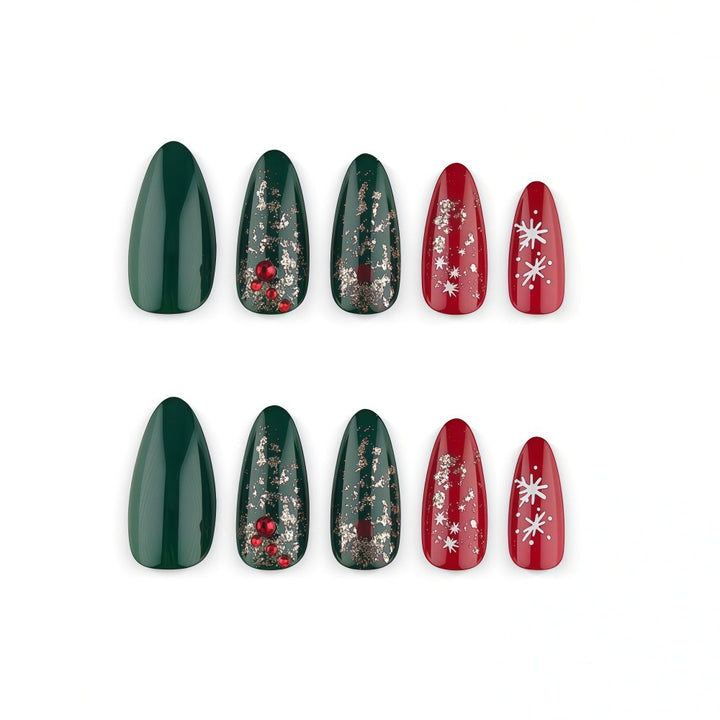 Artificial nails in festive Christmas design Stornfield 1787298787