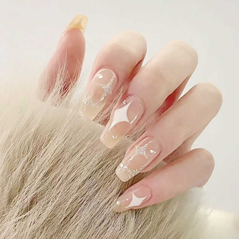 Creative Nail Art Set with Elegant Glitter Design Stornfield