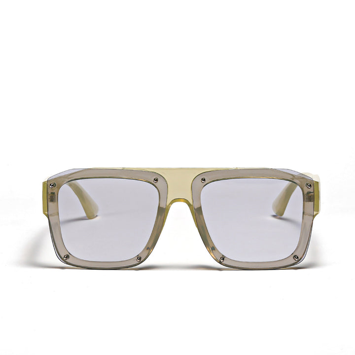Women's Square Sunglasses with Fashionable Transparent Frame Stornfield