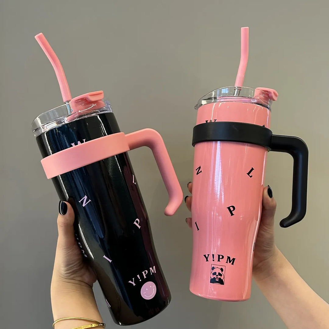 Women Practical Insulated Drinking Bottle with Integrated Carry Handle Stornfield
