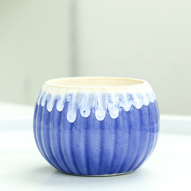 Ribbed Ceramic Planter Stornfeild