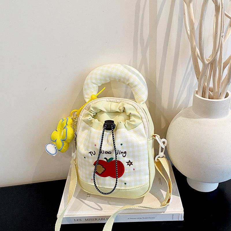 Playful Gingham Print Mini Backpack Stornfield