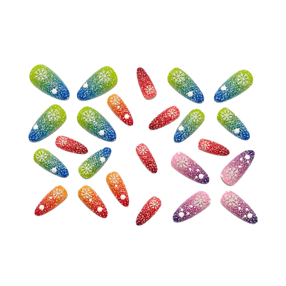 Artificial Nails in Creative Glitter Gradient Design Stornfield
