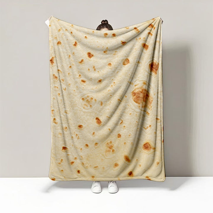 Fun Tortilla-Designed Fleece Blanket