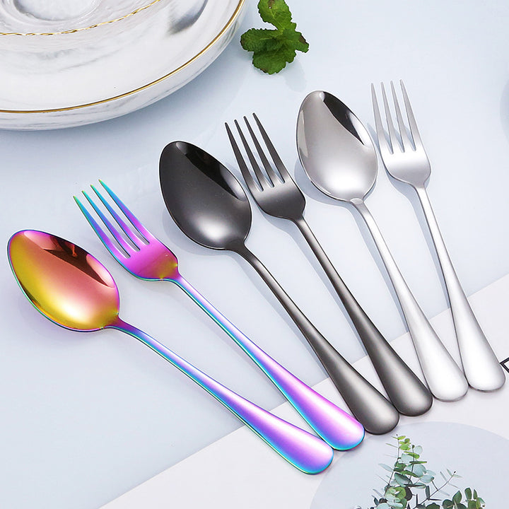 Elegant stainless steel cutlery set with ergonomic handle Stornfield