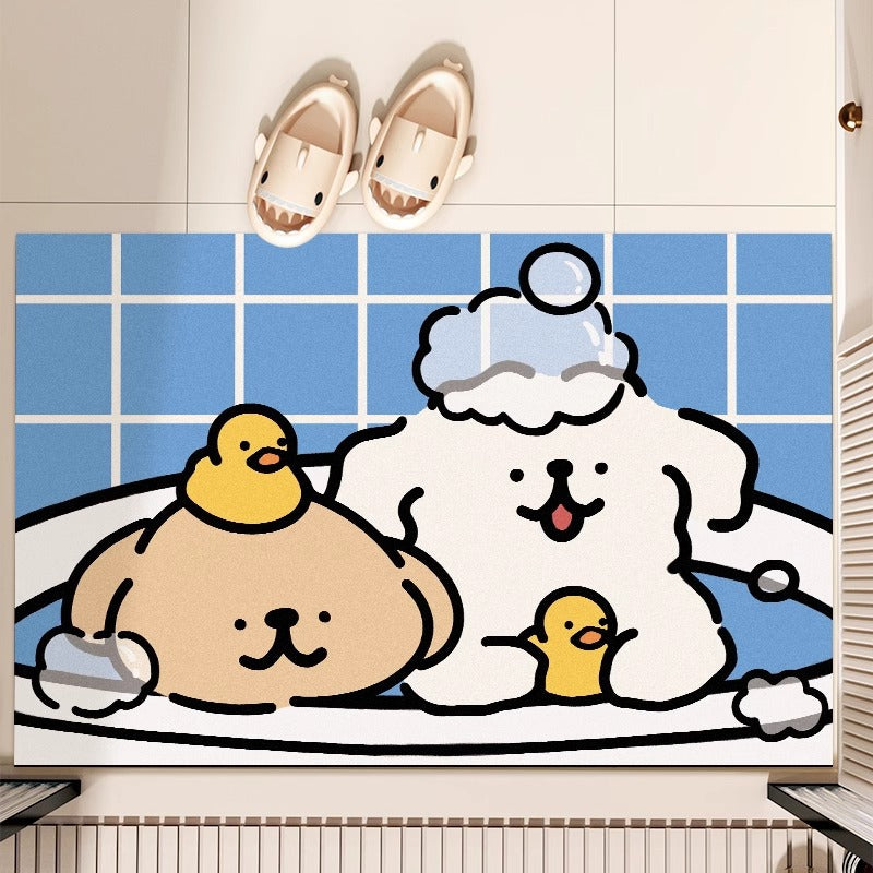 Cartoon-Themed Area Mat for Indoor Home Decor